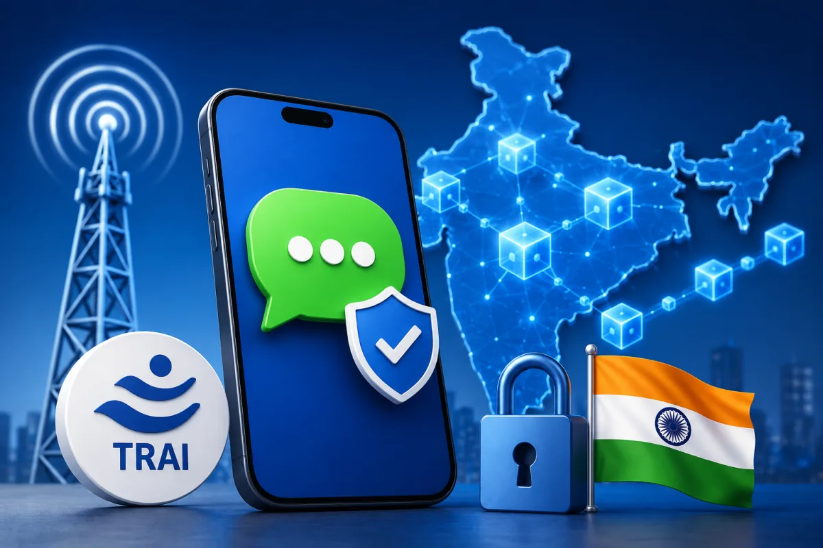 TRAI SMS traceability rules 2026 blockchain DLT platform Indian businesses OTP commercial messages