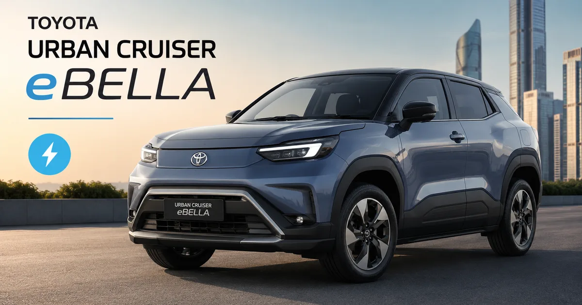 Toyota Urban Cruiser eBella electric SUV launched in India 2026 at Rs 23.60 lakh ex-showroom
