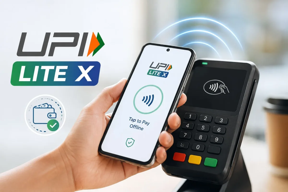 UPI Lite X offline NFC payment between two smartphones in India without internet connection