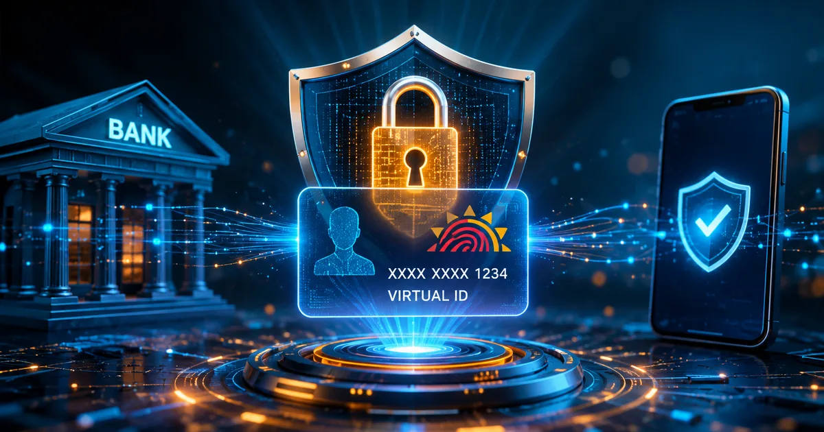 Aadhaar tokenisation explained — virtual ID replacing real Aadhaar number when banks and apps do KYC in India 2026
