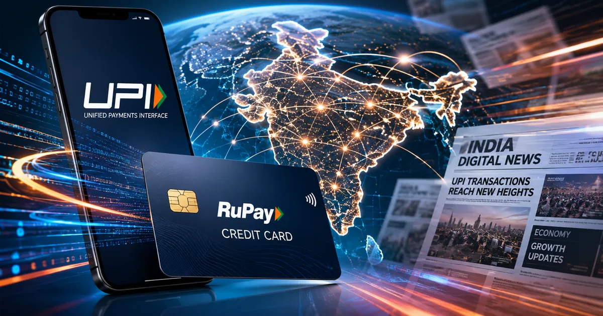 RuPay credit card linked to UPI app on PhonePe showing cashback offer in 2026