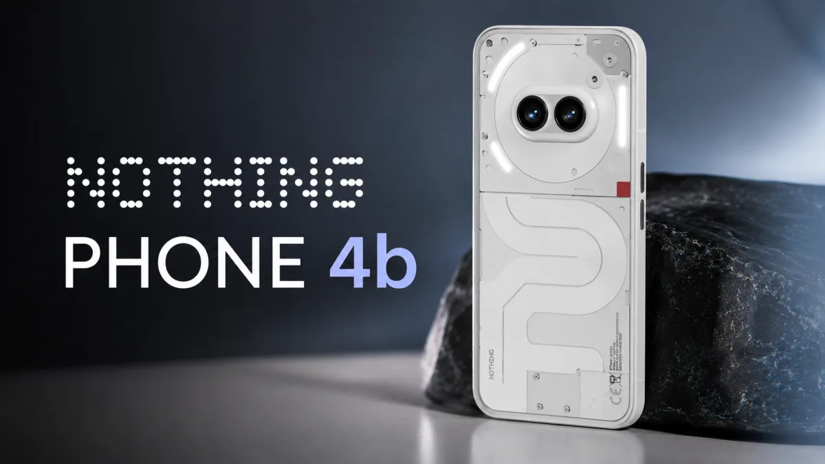 Nothing Phone 4b transparent design teaser showing camera layout