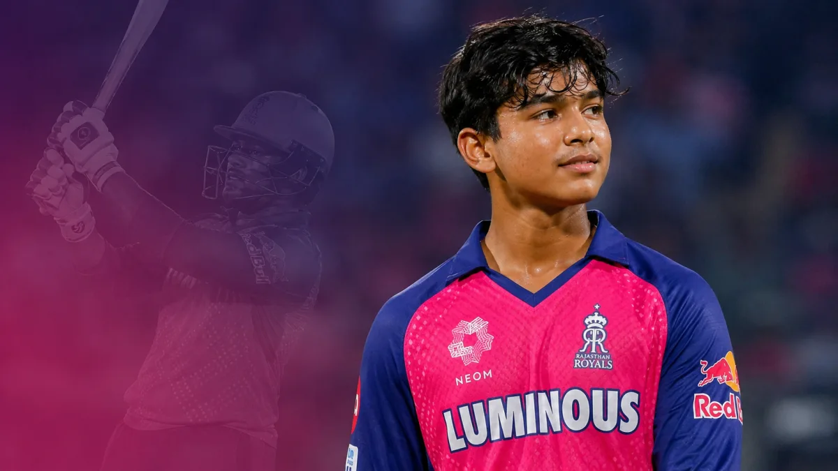 Vaibhav Sooryavanshi playing cricket in IPL 2026