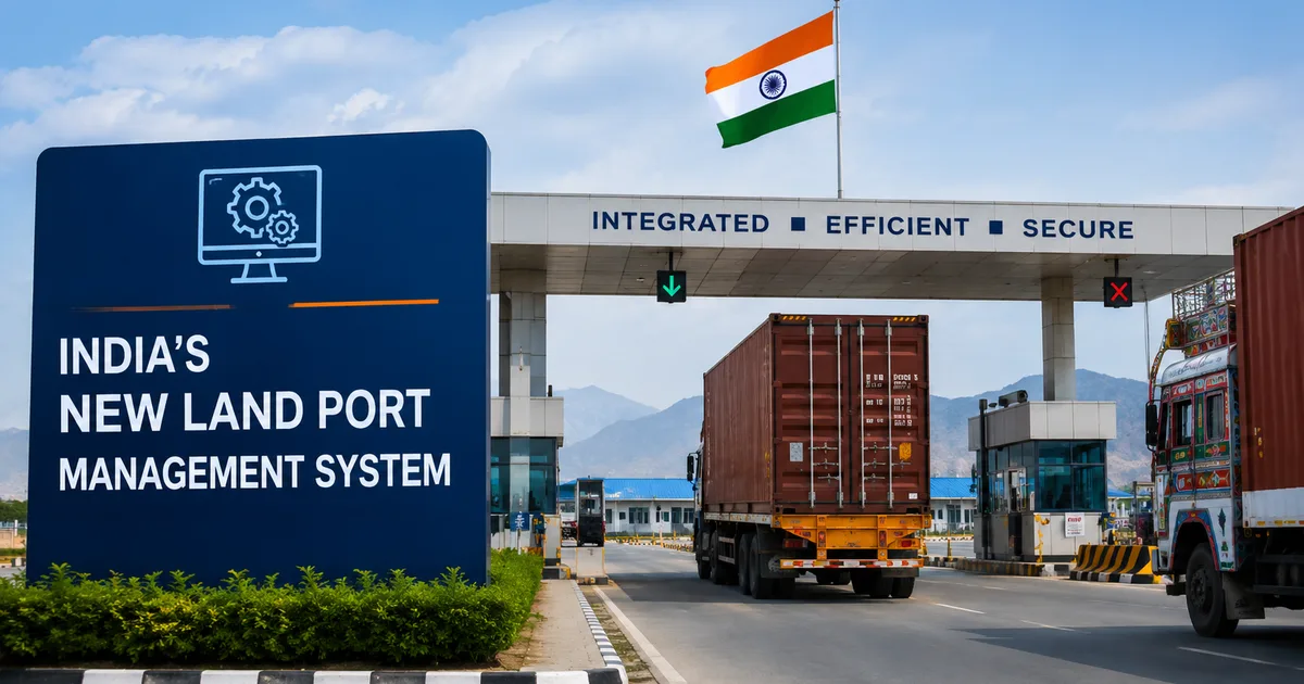 Land Port Management System digital border trade portal at ICP Agartala