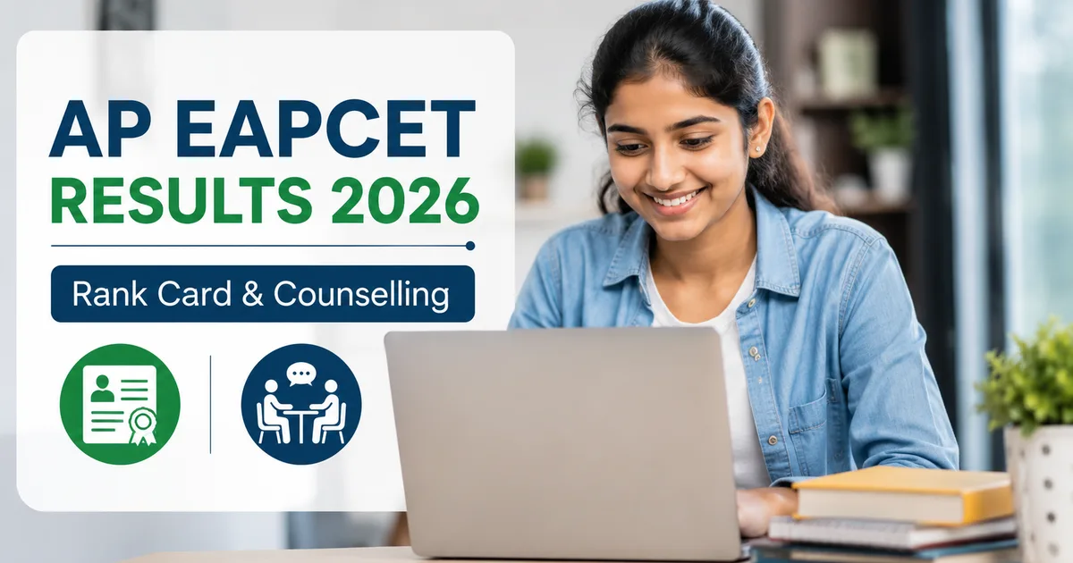 AP EAPCET Results 2026 download rank card portal