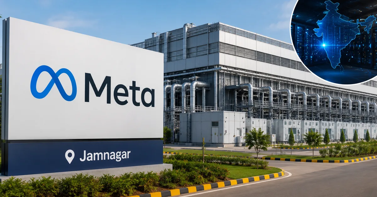 The Meta-Reliance AI Data Center in Jamnagar under construction in Gujarat