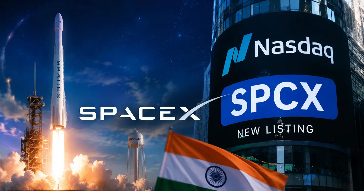 SpaceX rocket preparing for launch representing SpaceX Nasdaq IPO