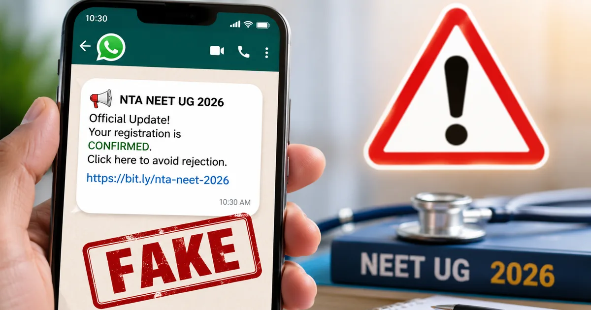 Verify official notifications to avoid Fake NTA NEET UG 2026 WhatsApp Messages