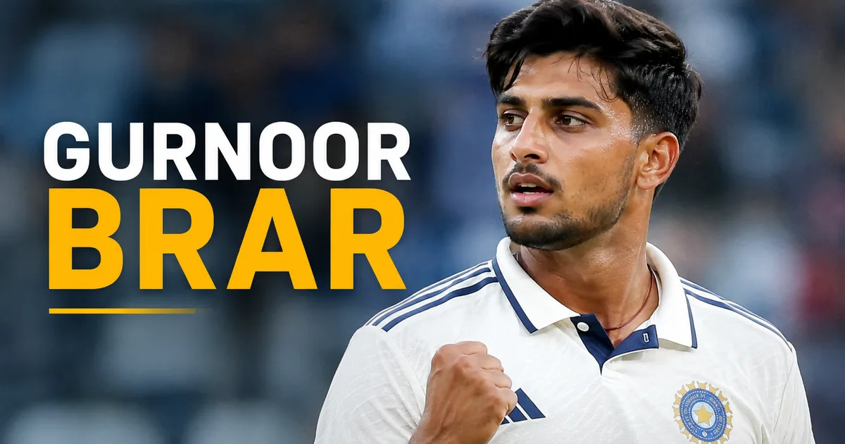 Gurnoor Brar making his ODI debut for India against Afghanistan in Dharamsala