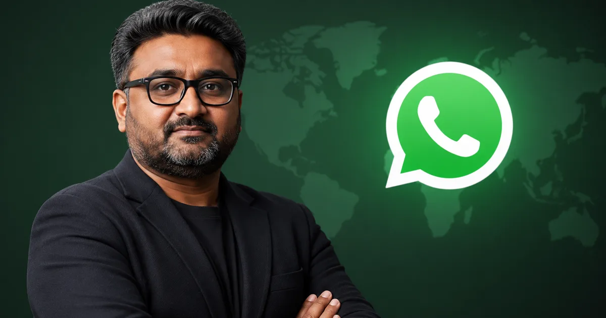 Kunal Shah Appointed Global Head of WhatsApp with CRED logo