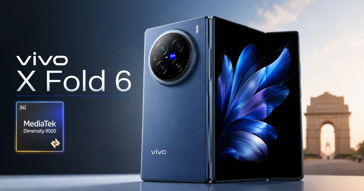 Vivo X Fold 6 foldable smartphone expected India launch