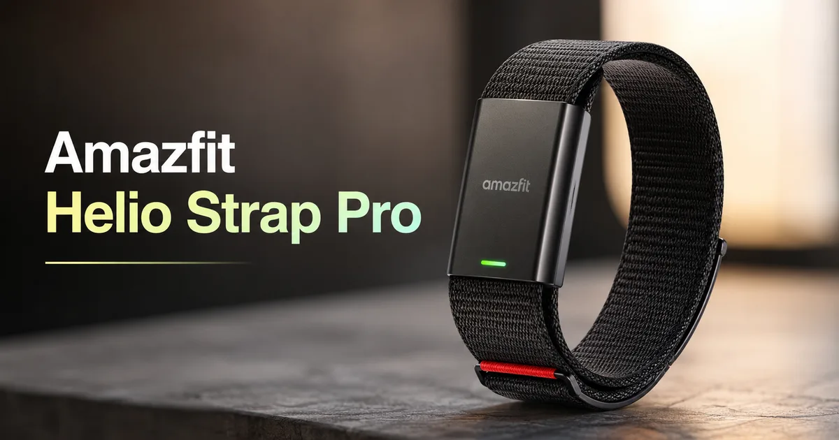 Amazfit Helio Strap Pro screenless fitness tracker dual sensor waist clip wristband