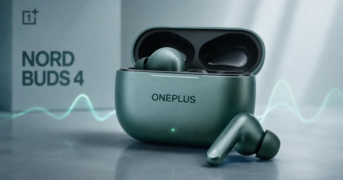 OnePlus Nord Buds 4 in black and green colors