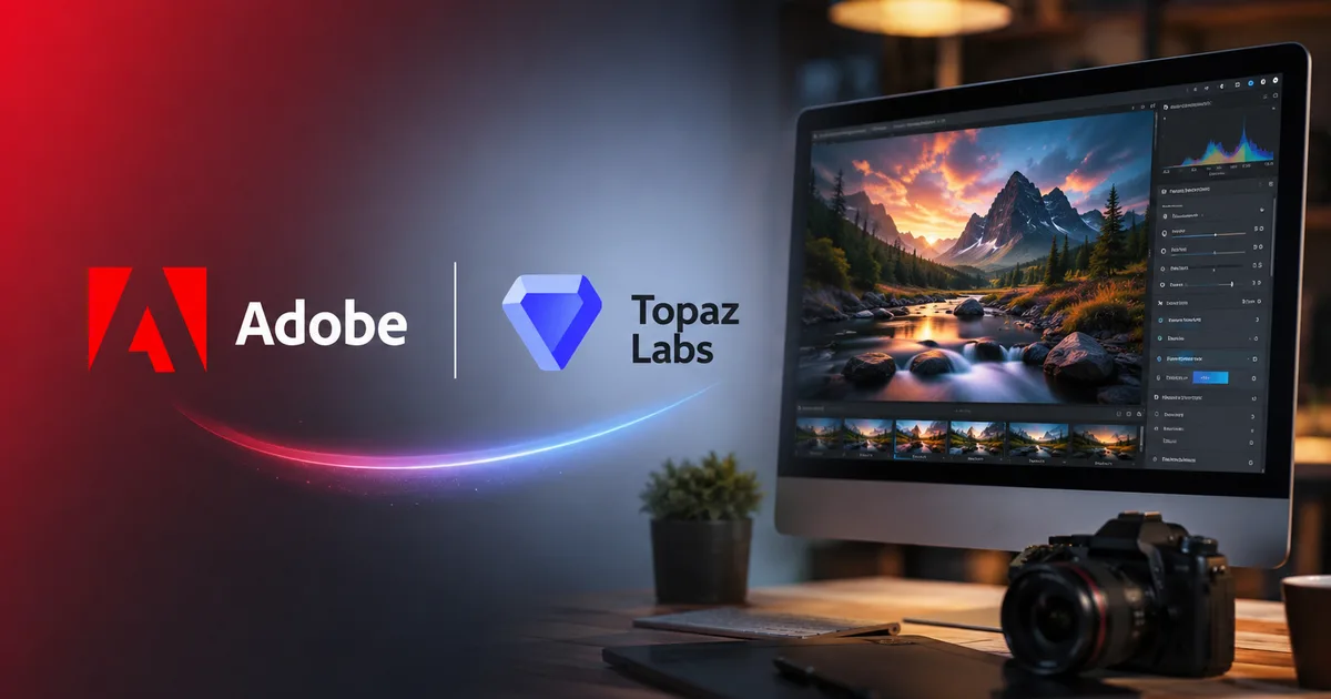 Adobe acquires Topaz Labs AI integration illustration
