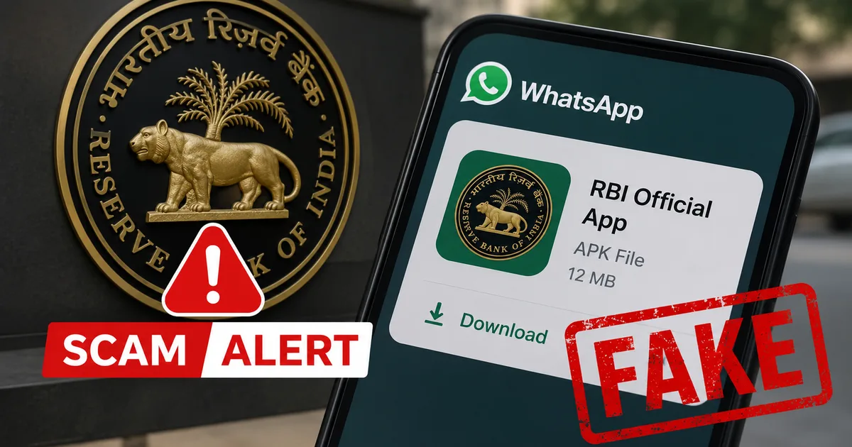 PIB warning on Fake RBI WhatsApp APK Scam 2026