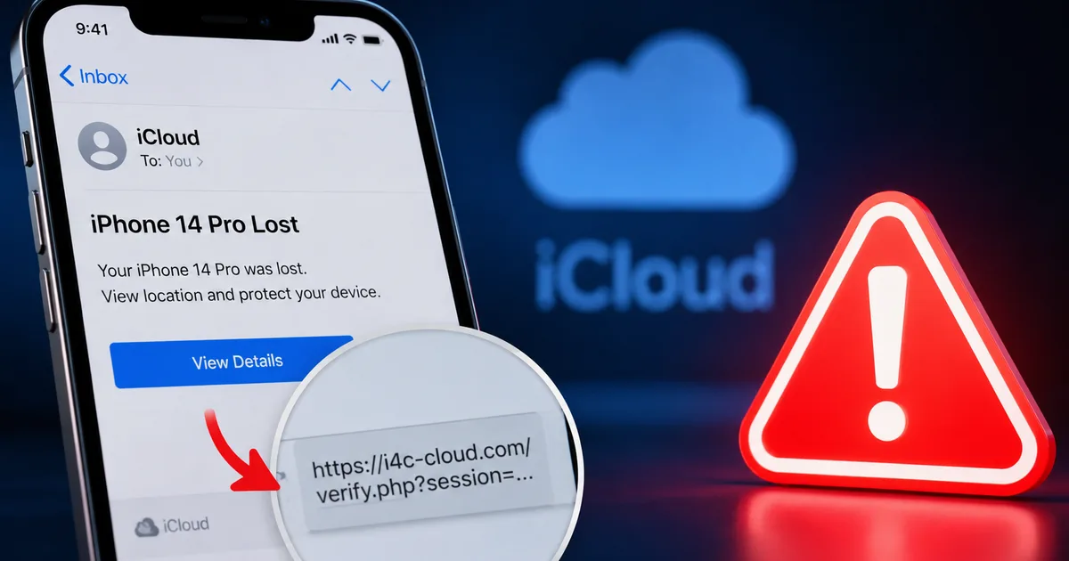 I4C lost iPhone phishing scam warning alert