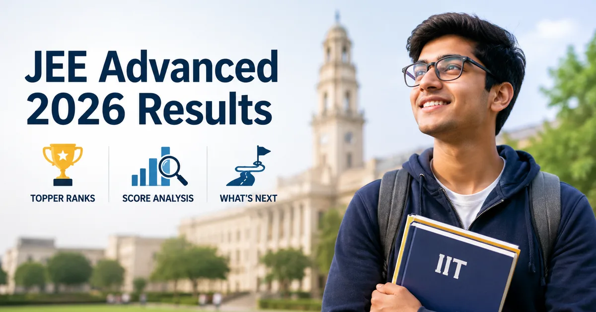 JEE Advanced 2026 results topper list with Shubham Kumar AIR 1 score analysis and rank chart
