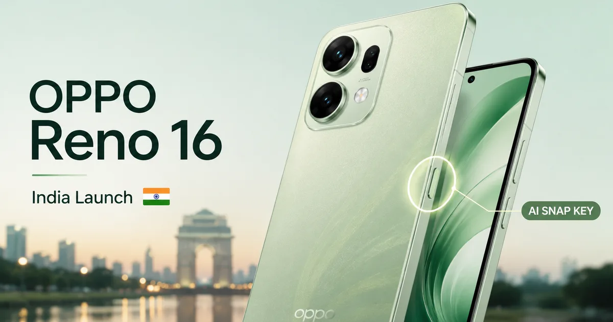 Oppo Reno 16 India launch and specifications details