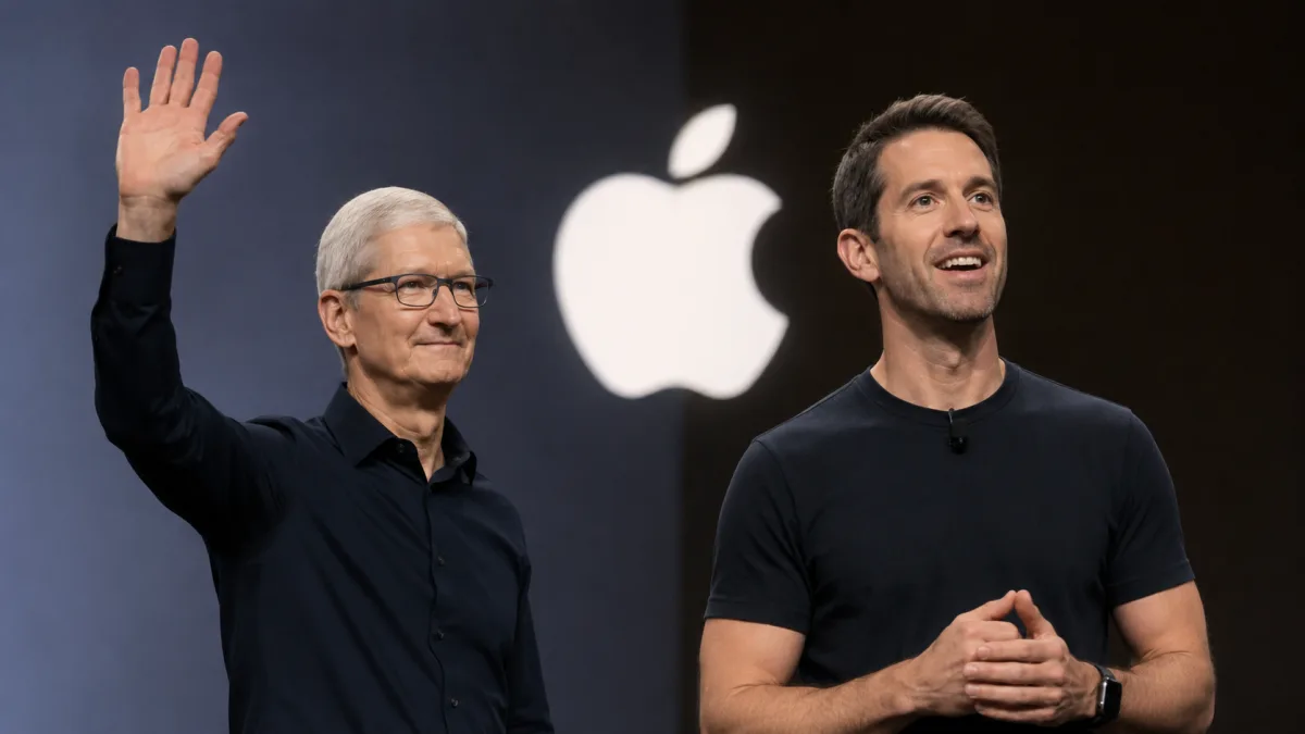 Tim Cook delivering his final WWDC keynote address before the transition to John Ternus as Apple CEO