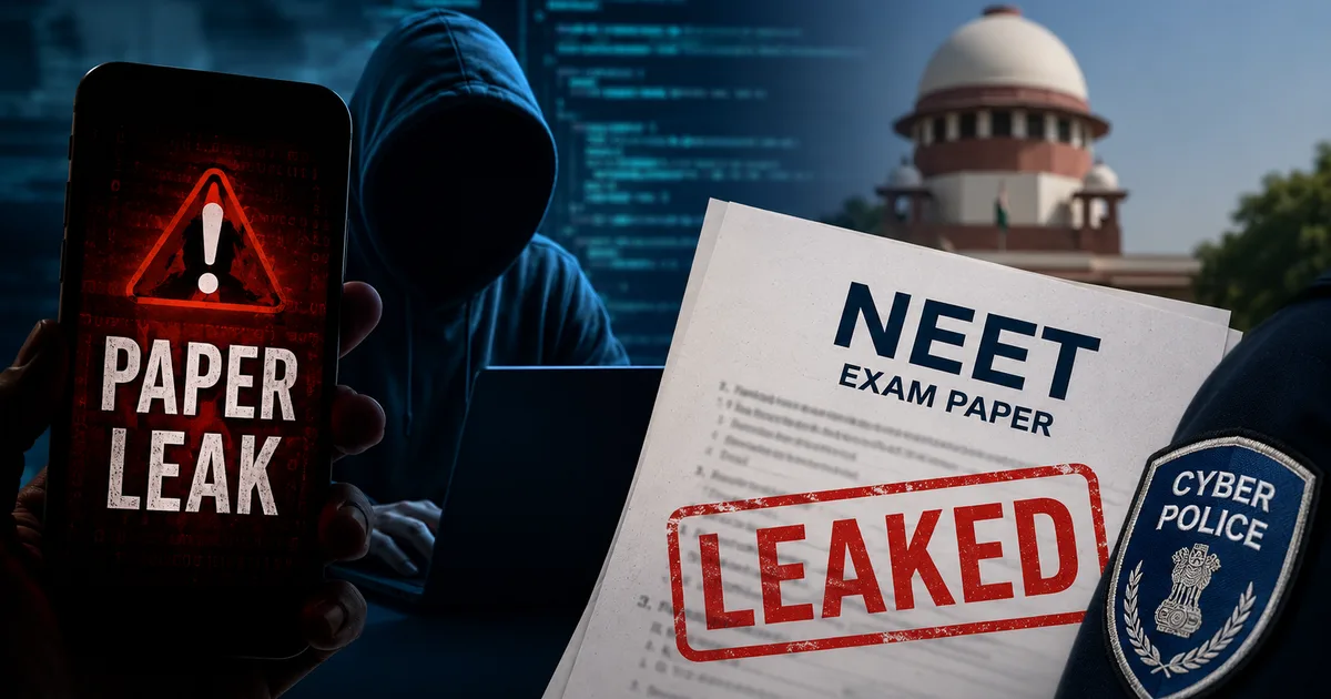 Ahmedabad Cyber Crime warns students against NEET re-exam paper leak scam on Telegram.