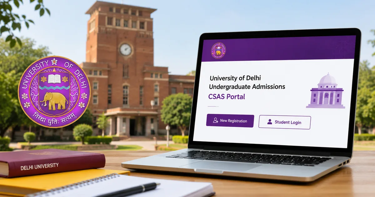 Delhi University CSAS Portal UG 2026 admission process and guide