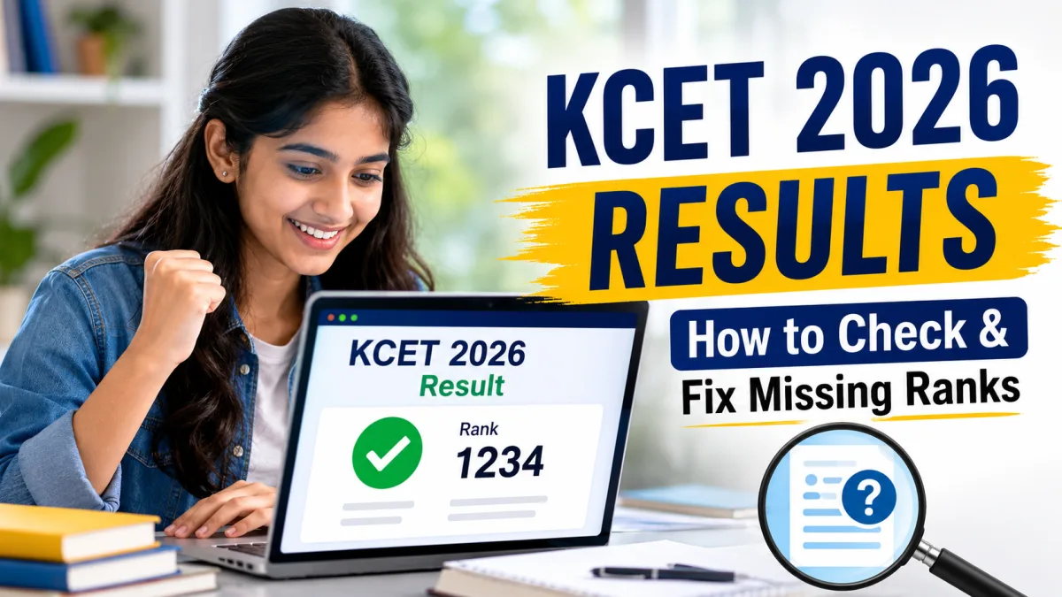 Check KCET 2026 results and resolve missing rank scorecard issues on KEA portal