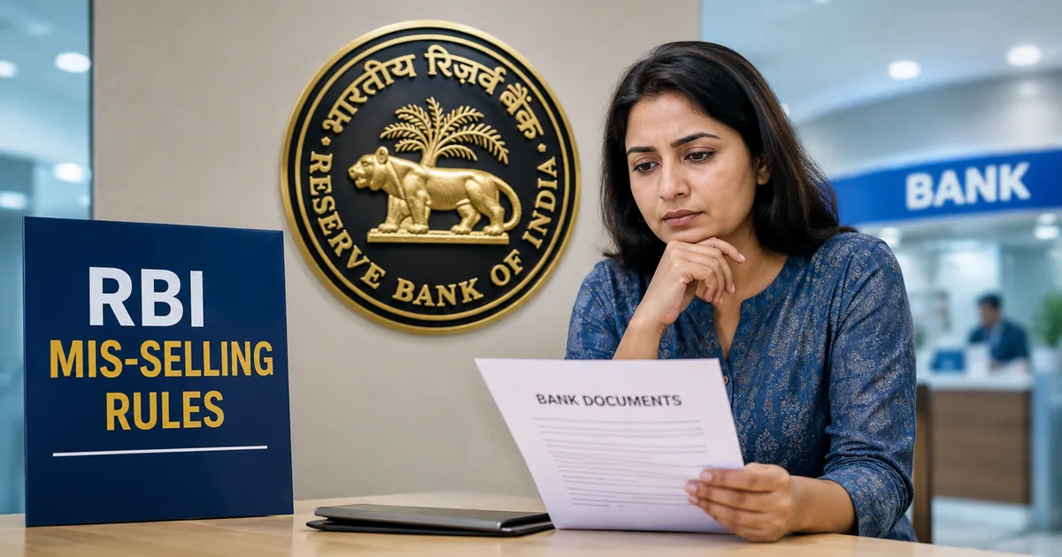 RBI mis-selling rules protection for bank customers