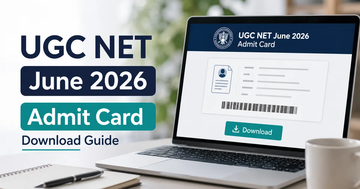 UGC NET June 2026 admit card download guide