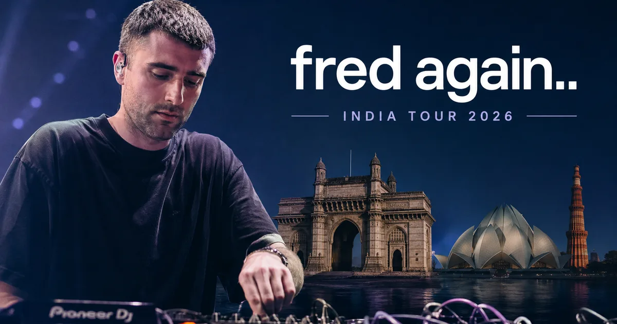 Fred again.. India Tour 2026 ticket booking guide on BookMyShow