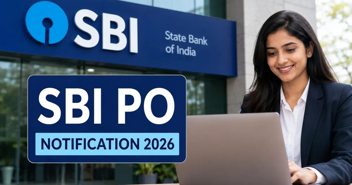 SBI PO Notification 2026 vacancies and application details