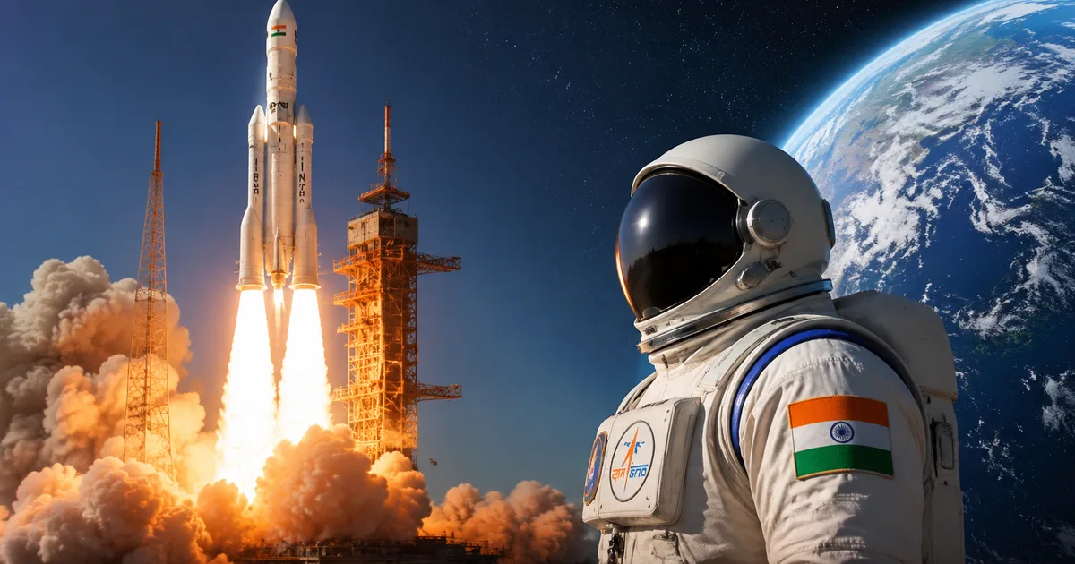 ISRO Gaganyaan Mission 2026 crewed flight launch rocket