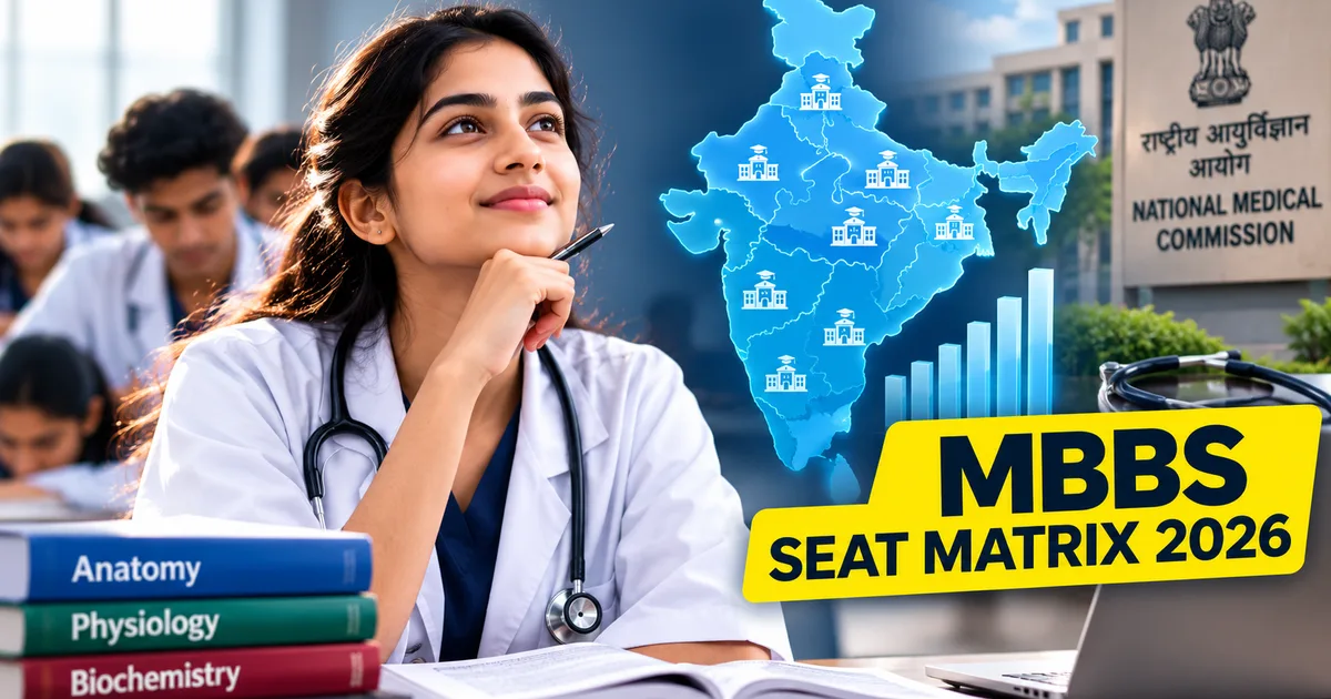 NMC MBBS Seat Matrix 2026 official data and medical seats distribution
