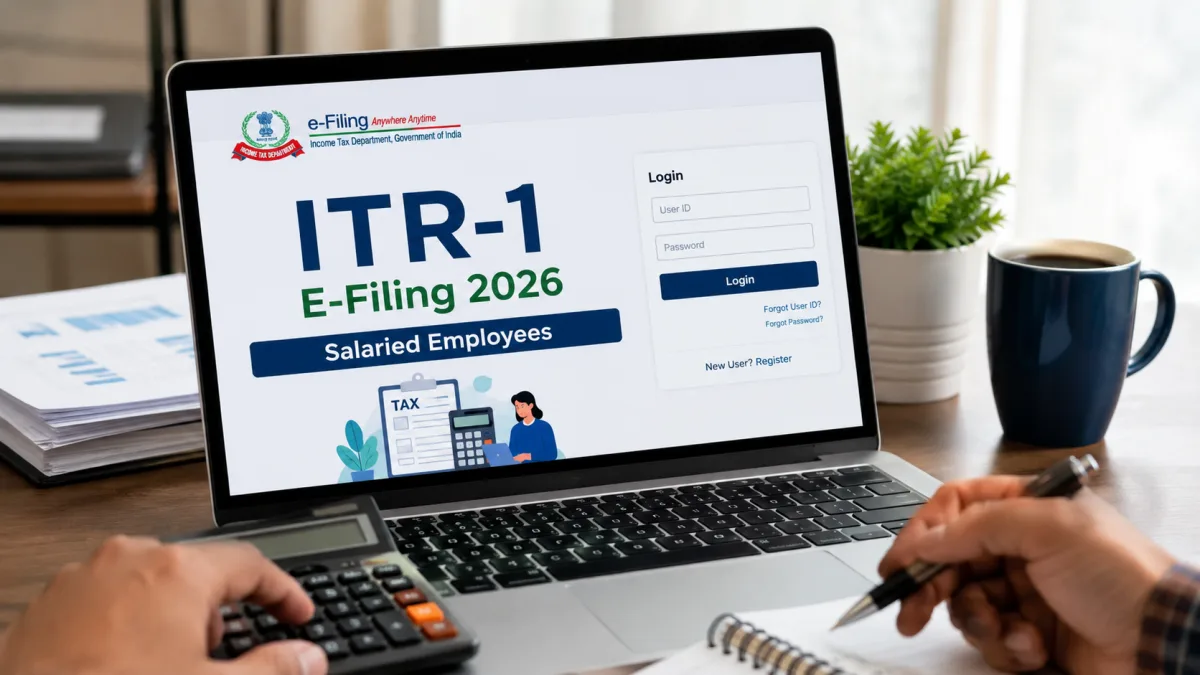 Step-by-step guide to ITR-1 E-Filing 2026 on the new income tax portal
