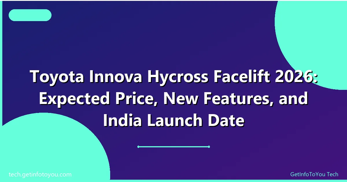 Heavily camouflaged test mule of the Toyota Innova Hycross Facelift 2026 spotted testing on Indian roads