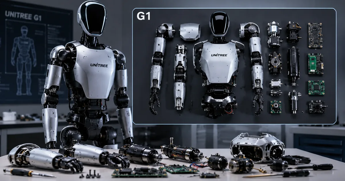 Unitree G1 humanoid robot engineering teardown by Nikkei xTech 2026