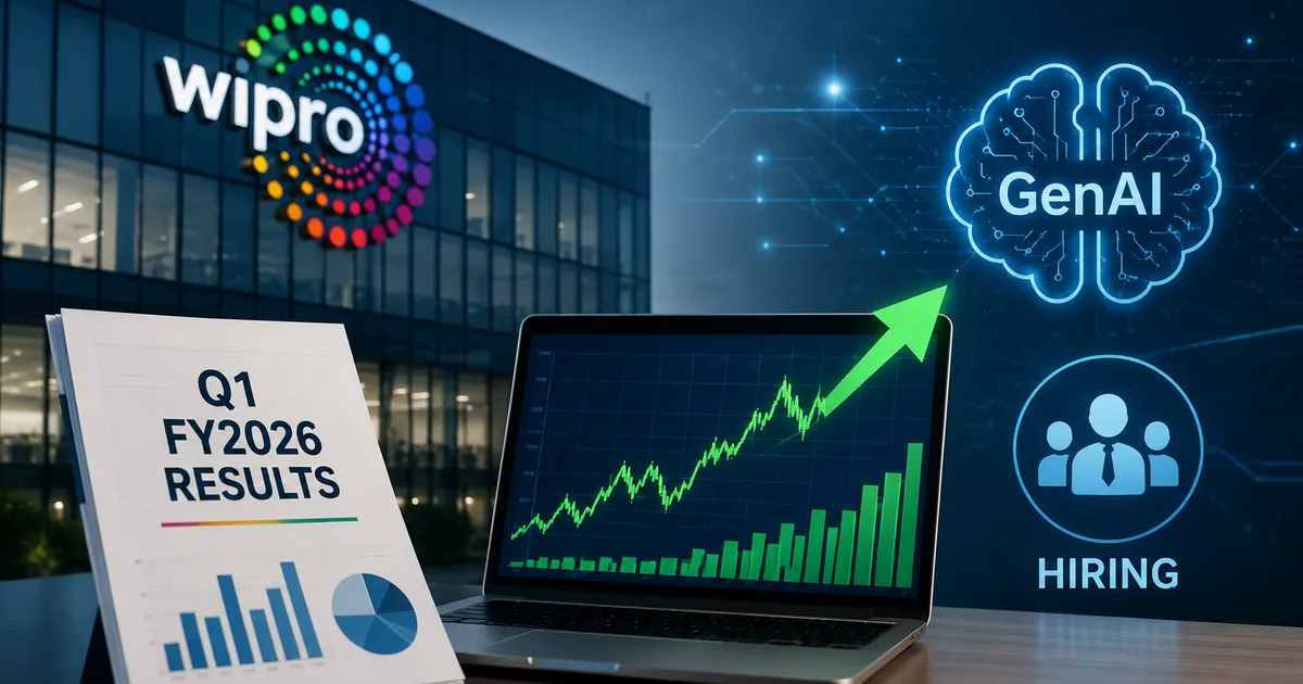 Wipro campus building representing the Q1 2026 results and IT sector hiring outlook