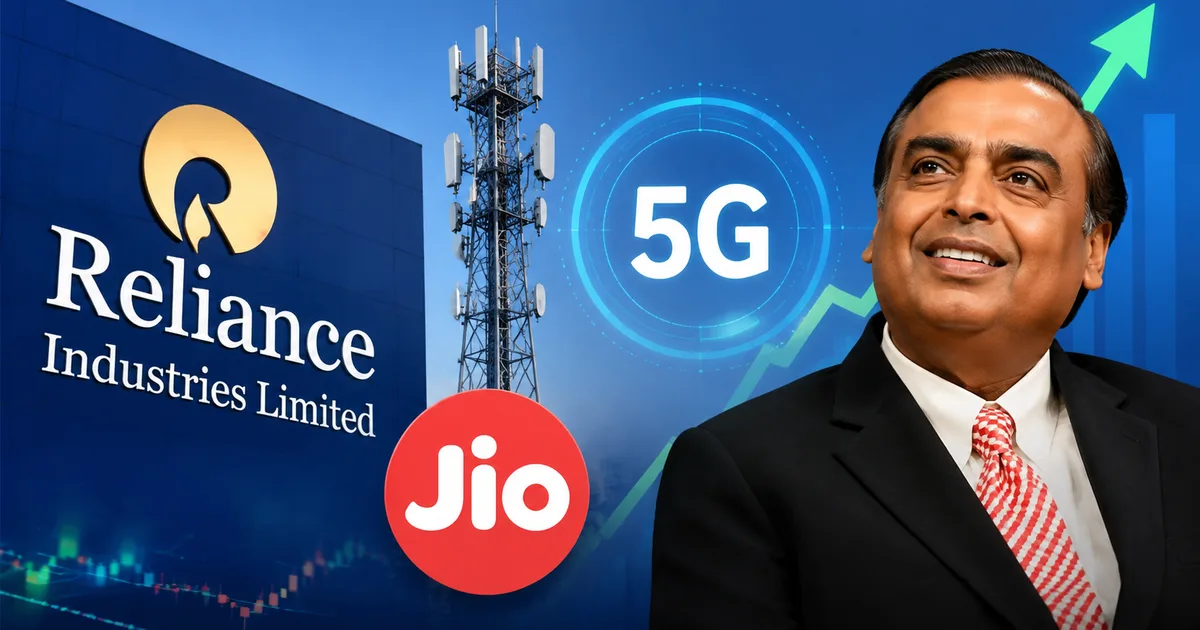 Mukesh Ambani discussing the Reliance Industries Q1 2026 results and Jio subscriber growth