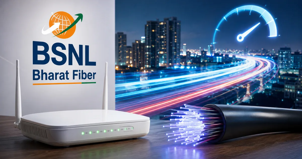 BSNL Bharat Fiber 2026 upgrades router and high-speed plans