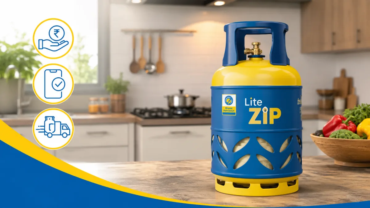 BPCL Lite Zip LPG cylinder booking guide and price 2026