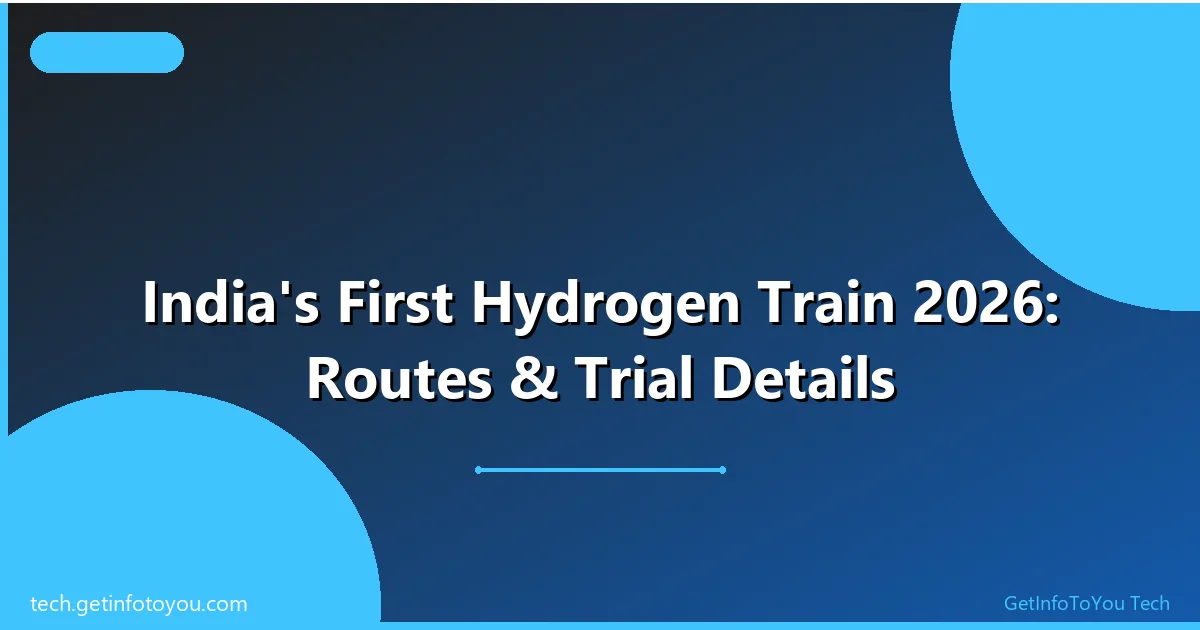India's First Hydrogen Train 2026 on trial run in Haryana