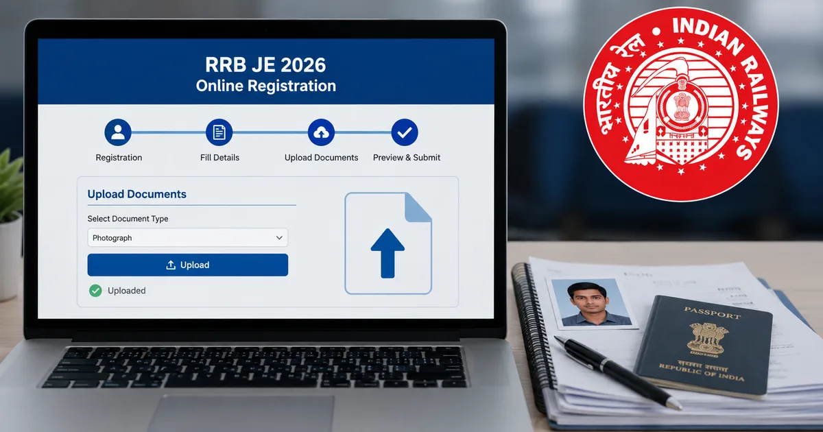 RRB JE 2026 online registration guide