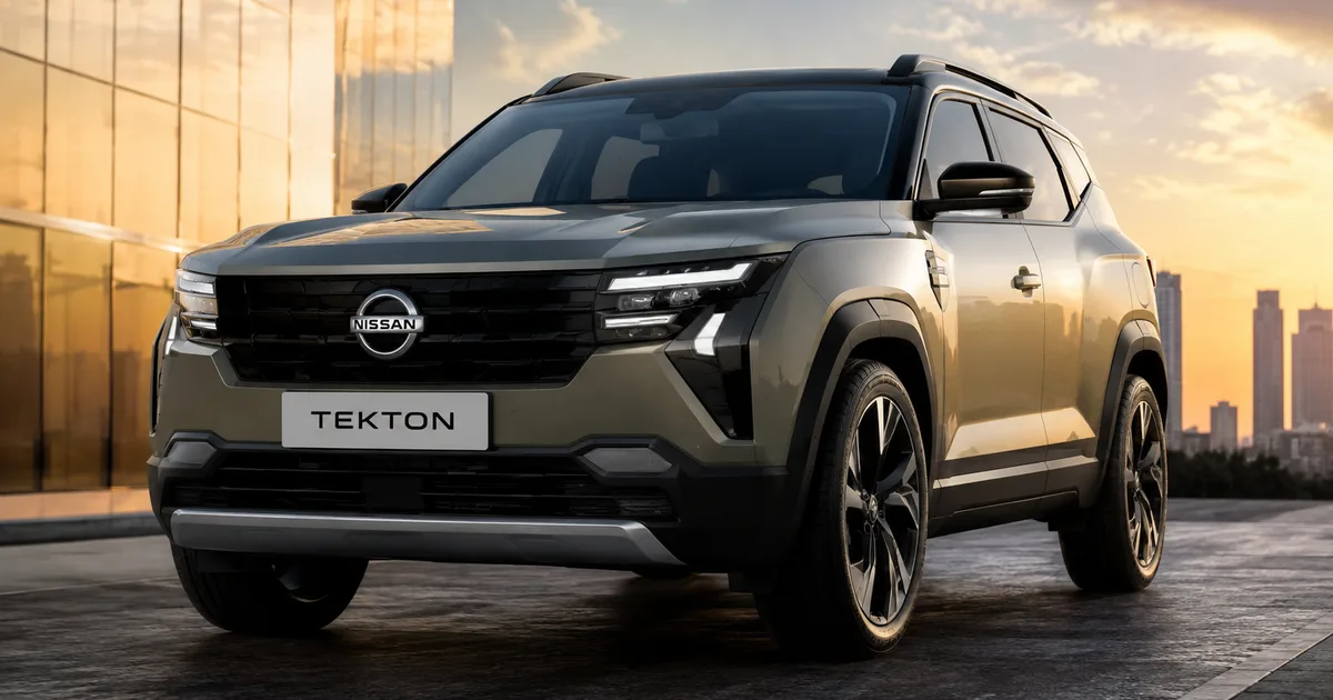 Nissan Tekton SUV parked on an Indian road