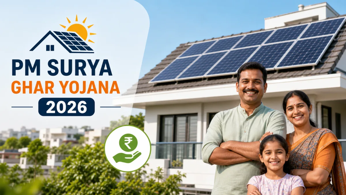 PM Surya Ghar Yojana 2026 application guide on laptop