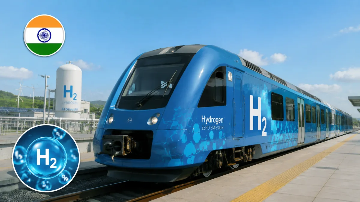 India's First Hydrogen Train 2026 on trial run in Haryana