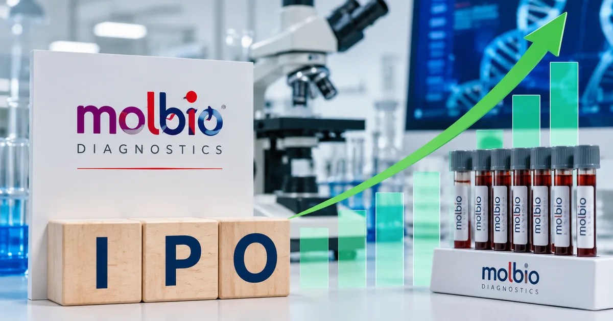 Molbio Diagnostics IPO 2026 details and Truenat machine testing in an Indian clinic