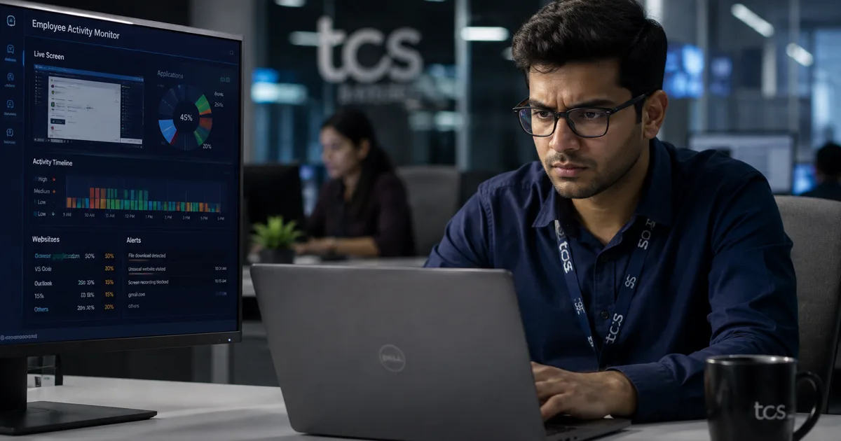 TCS Digital User Experience Monitoring tool deployed on employee laptops in 2026 raising privacy concerns among IT workers in India