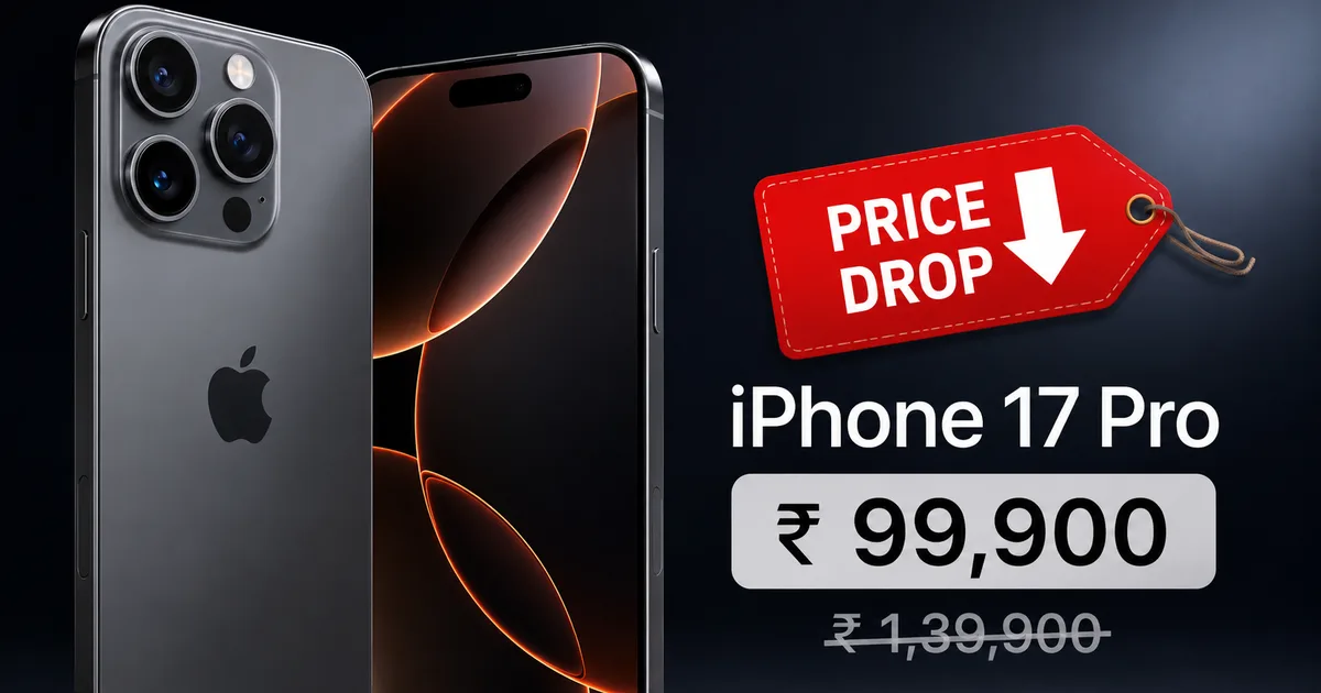 Apple iPhone 17 Pro massive price drop in India on Flipkart and Amazon