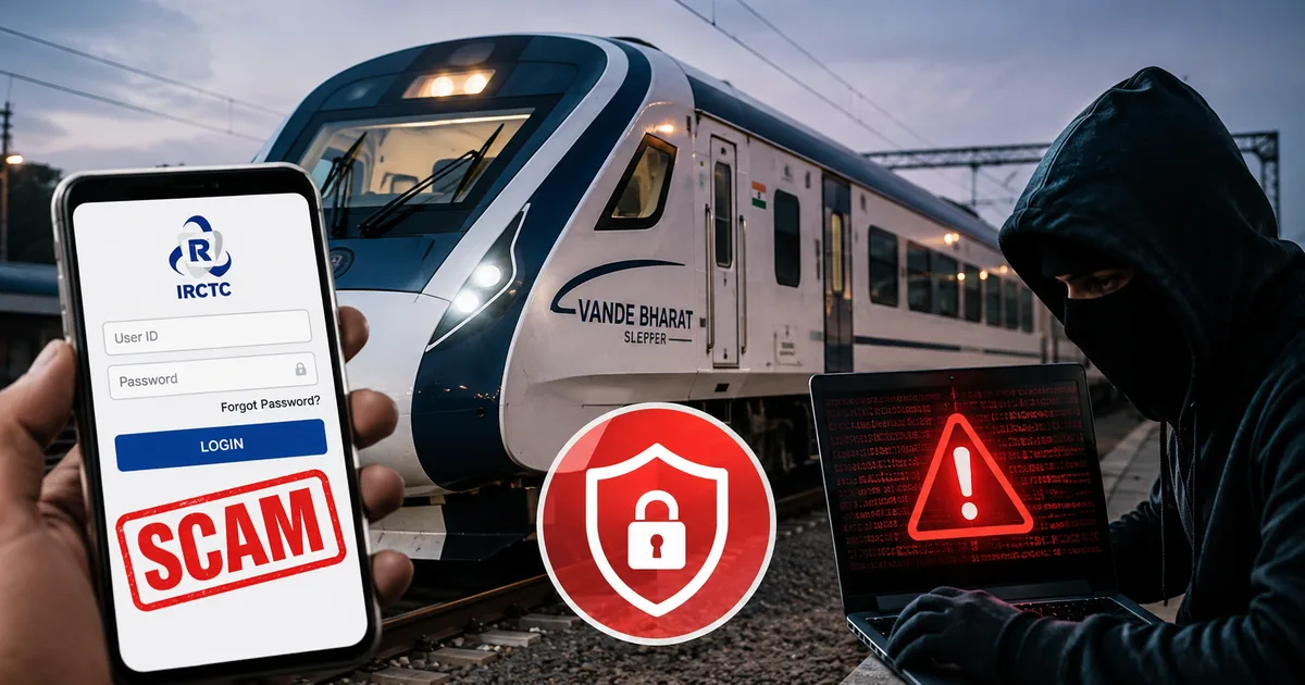Fake Vande Bharat Sleeper ticket booking app scam warning