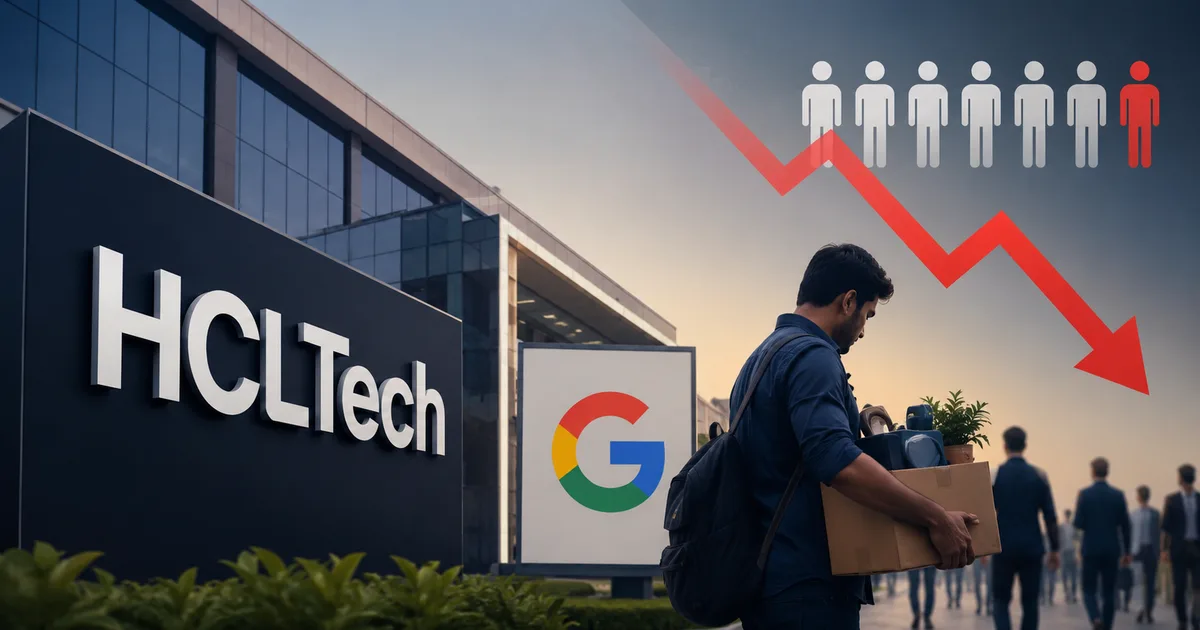 HCLTech logo on a corporate building representing the HCLTech Google Vendor Consolidation 2026 impact