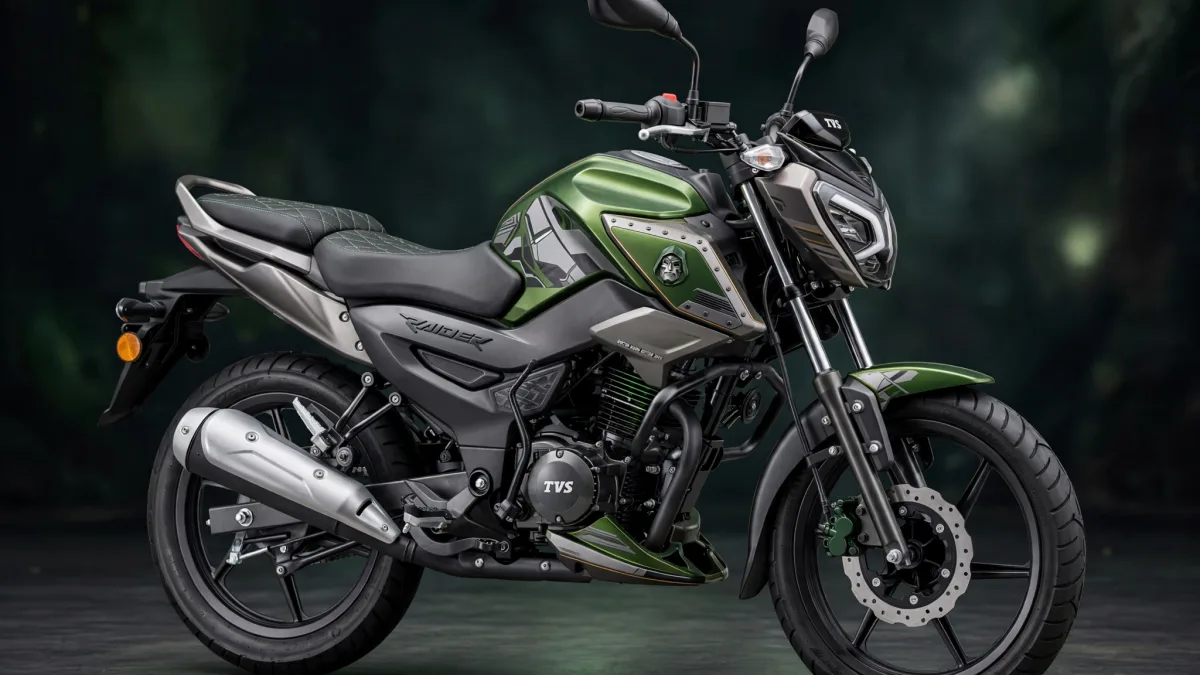 TVS Raider 125 Doctor Doom Edition 2026 in spectral green